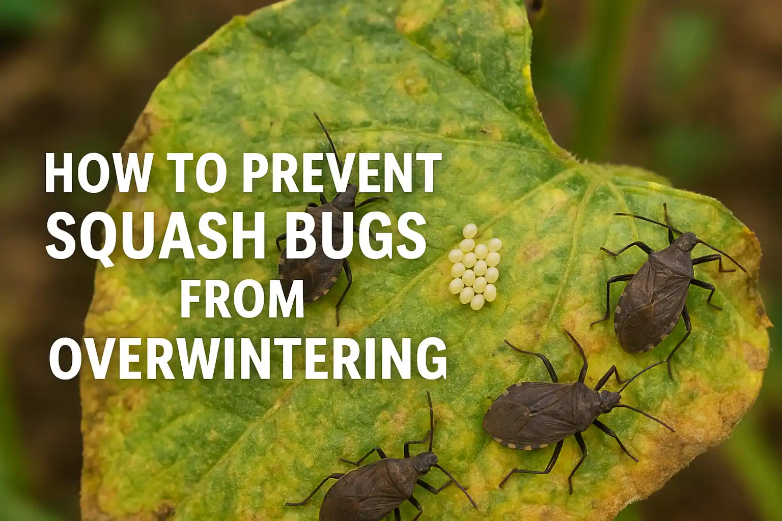 squash bugs overwintering